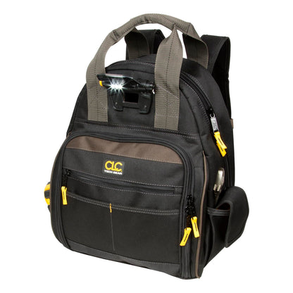 CLC Custom Leathercraft L255 Tech Gear 53 Pocket Lighted Backpack, Black