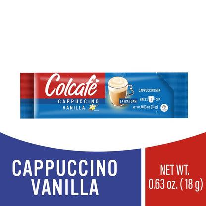 Colcafe Instant French Vanilla Cappuccino, 6 sticks per pack, Pack of 2