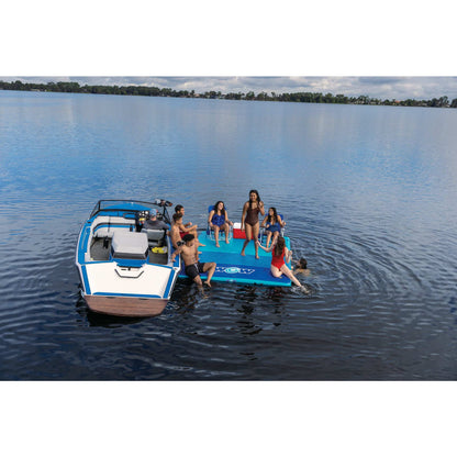 Wow Sports Vacation Station Inflatable Floating Dock - 10 x 8 x 6 in - for Boating & Lakes - for Kids & Adults