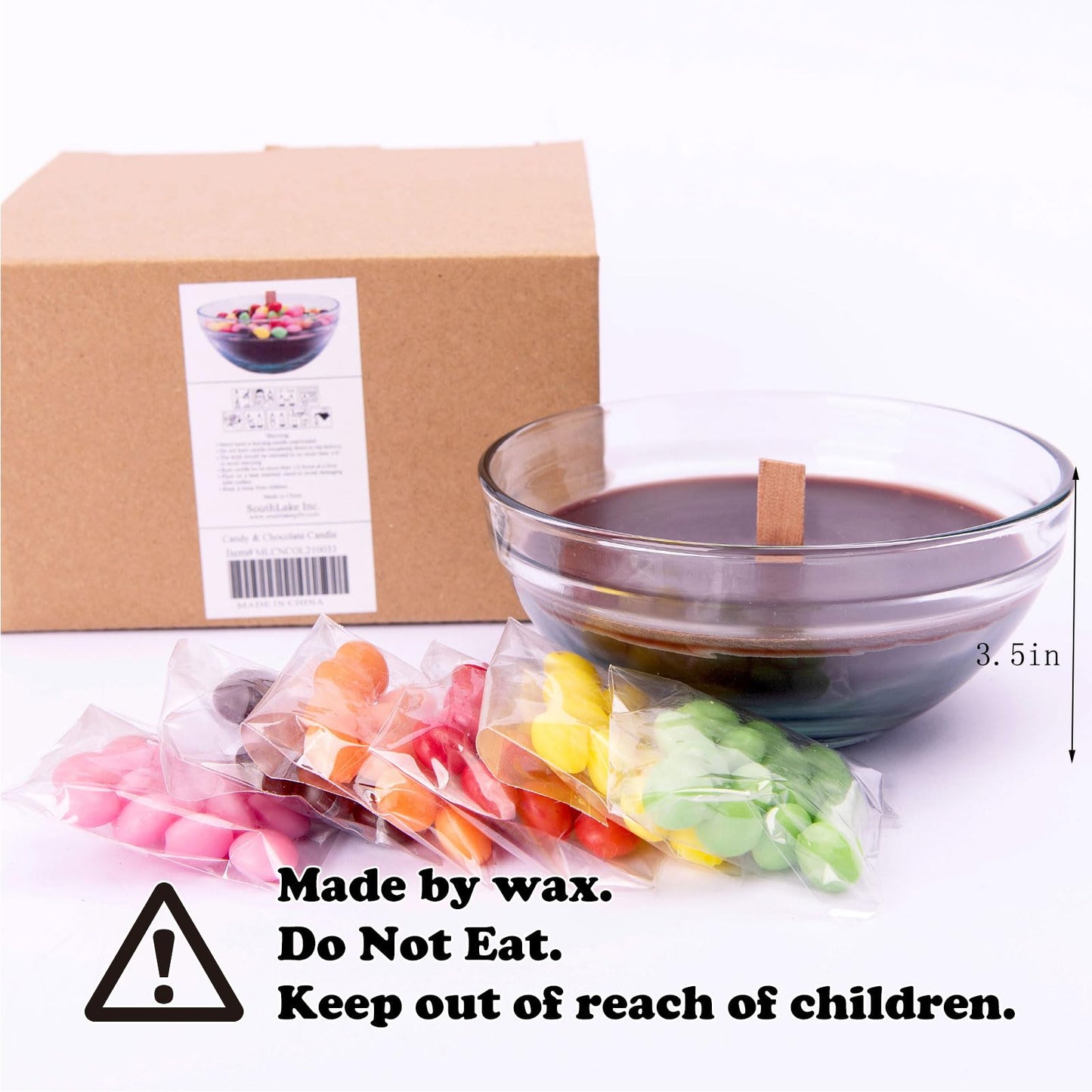 Colourful Rainbow Sugar Bowl Scented Soy Candle Funny Gift for Your Lovers Friends(Rainbow)