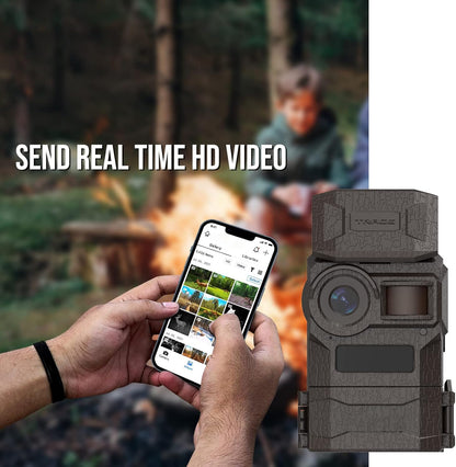 WingHome Upgraded 4G Cellular Trail Camera with UHD Quality Video, 0.2s Trigger, 32GB in-Built & SIM Card, IP66 Waterproof, No Glow Night Vision, for Hunting, Deer Camera (2)