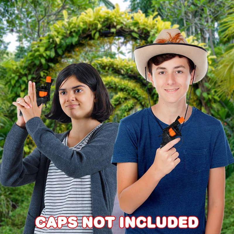 ArtCreativity Cap Gun Revolver Toy for Kids - Set of 2 Toy Cap Guns with Safe Shooter Design, Classic Pistol Toys for Boys and Girls Ages 4+