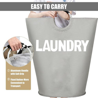 DOKEHOM 160L XX-Large Laundry Basket - Collapsible & Foldable Hamper in Grey | 7 Color Options Available