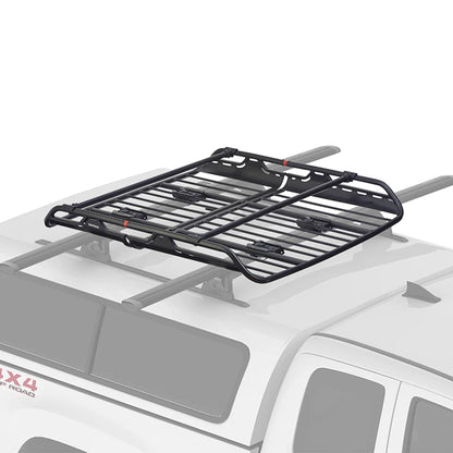 Yakima OffGrid Large Premium Cargo Basket Roof Rack with Quick Release Mounting System and Removable Fairing and Accessory Bars, Black