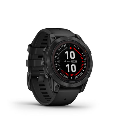 Garmin fēnix 7 Pro - Solar Edition (No Wi-Fi) Multisport GPS Smartwatch, Built-in Flashlight, Solar Charging Capability