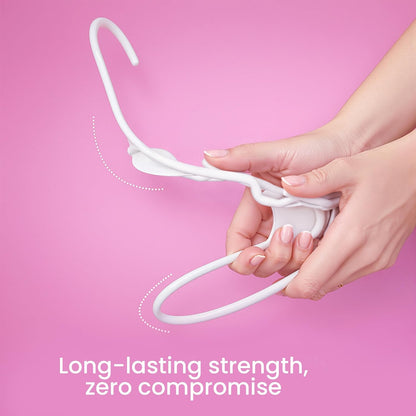 Utopia Home Plastic Hangers - Durable Space-Saving Closet Organizers - 50 Pack in White