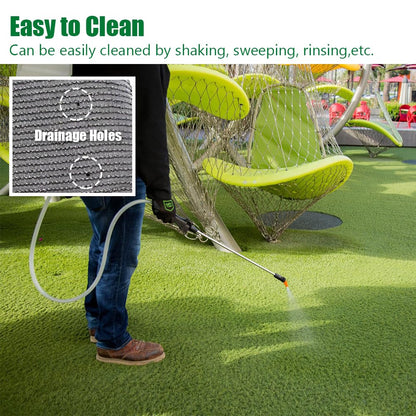 SUWUYUE Artificial Grass Turf Outdoor, 1.77" Extra Thick 6FT x 15FT Fake Realistic Pet Poppy Grass Rug Synthetic Lawn Carpet, Astroturf Faux Indoor Landscape for Patio, Garden, Yard, Balcony