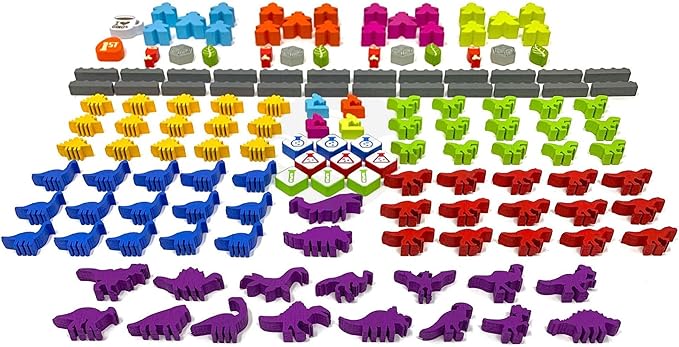 Tiny Epic Dinosaurs Deluxe | Strategic Worker Placement Game Includes Laboratory Mini Expansion | 1-4 Players Ages 14+ | Dino Ranching &amp Resource Management Board Game