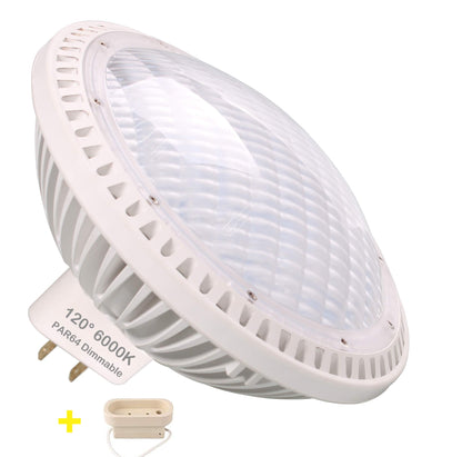 AIPLAMP Par64 Bulb LED 40W Dimmable, 500Watt Halogen Equivalent, 6000K MFL Reflector Flood 120° Spot Light Bulb, AC120V GX16D Base Lamp, Daylight White (1 Pack)