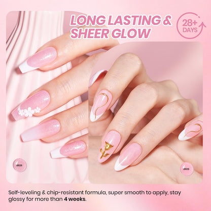 Beetles Cat Eye Gel Nail Polish Set, 6 Summer Colors Pastel Shimmer Glitter Gel Polish Kit Soak Off LED UV Curing Requires Pink Red Blue Orange Green Purple Velvet Gel with Magnet Gift for Women