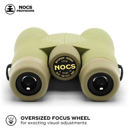 Nocs Provisions Field Issue Compact 10x32 Waterproof Binoculars, Shockproof, Fogproof, 10X Magnification, Bak4 Prism, Multi-Coated Lenses for Adults & Kids, Bird Watching, Hunting & Wildlife Viewing