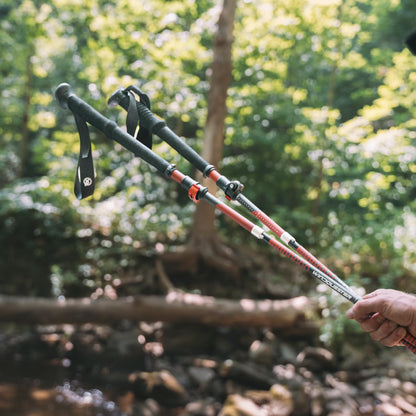 WindQuester Ultralight Carbon Fiber Trekking Poles – 198g Adjustable Folding Hiking Poles for Backpacking (110–130cm), Thru-Hiking, Trail Running – Strider Z Compact Collapsible Hiking Pole