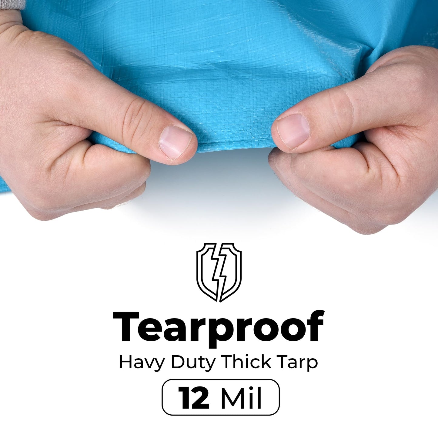 Heavy Duty Tarp Bundle - 2 Sizes - 20x30' and 20x40' - Waterproof, Multipurpose for Camping, Pools, Tent, Boat, RV, Cars