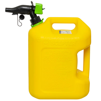 Scepter FSCD552 Fuel Container with Spill Proof SmartControl Spout, Yellow Diesel Can, 5 Gallon (Pack of 4)