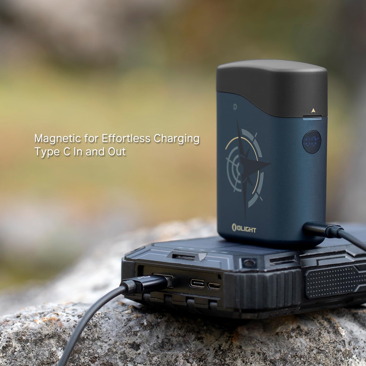 OLIGHT Baton4 Premium Edition EDC Flashlights 1300 Lumens with Type-C Charging Box, Powered by Rechargeable Battery, Small Bright Light IPX8 Waterproof for Emergencies, Outdoors (Guidance)