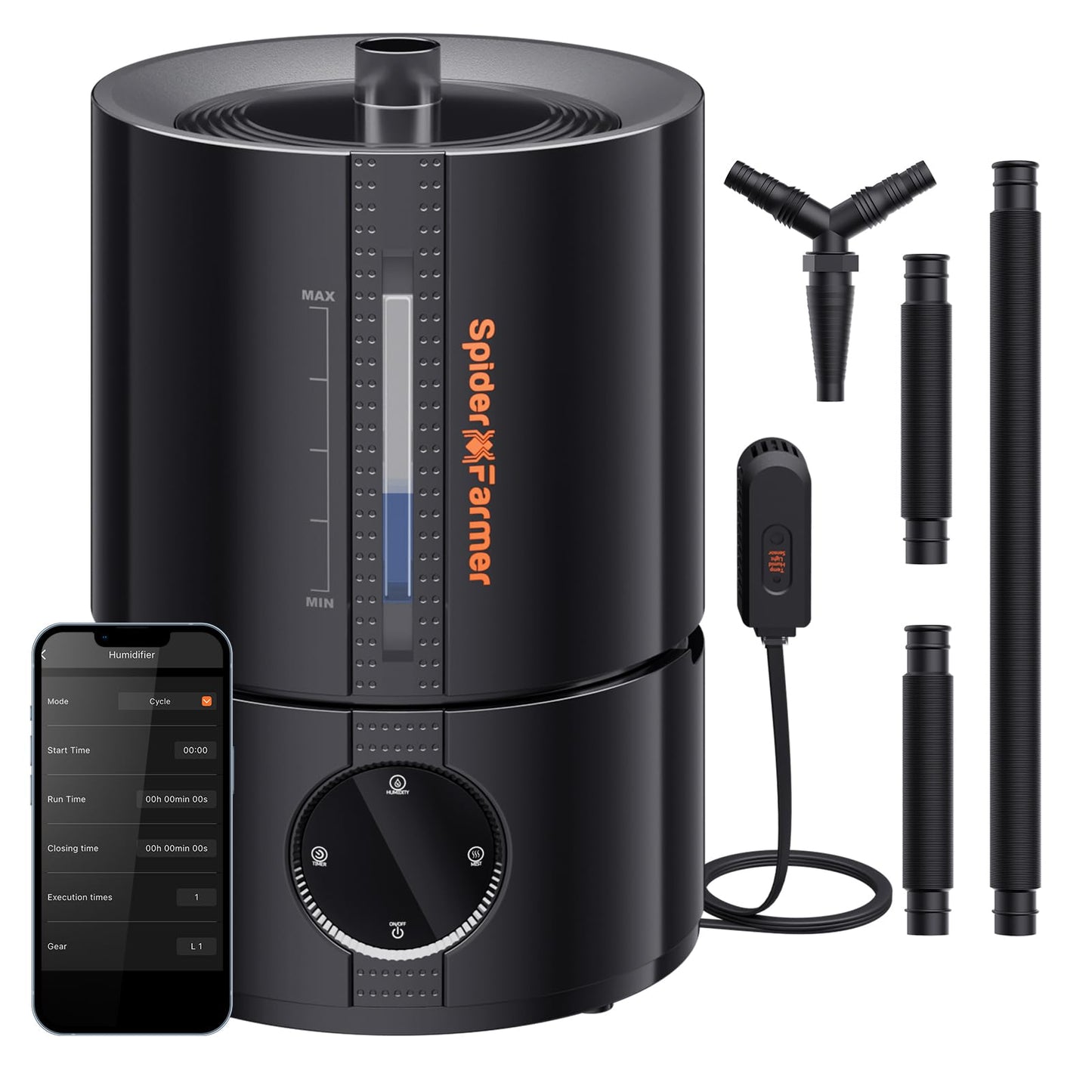 Spider Farmer 5L Humidifier and 4x2 Grow Tent