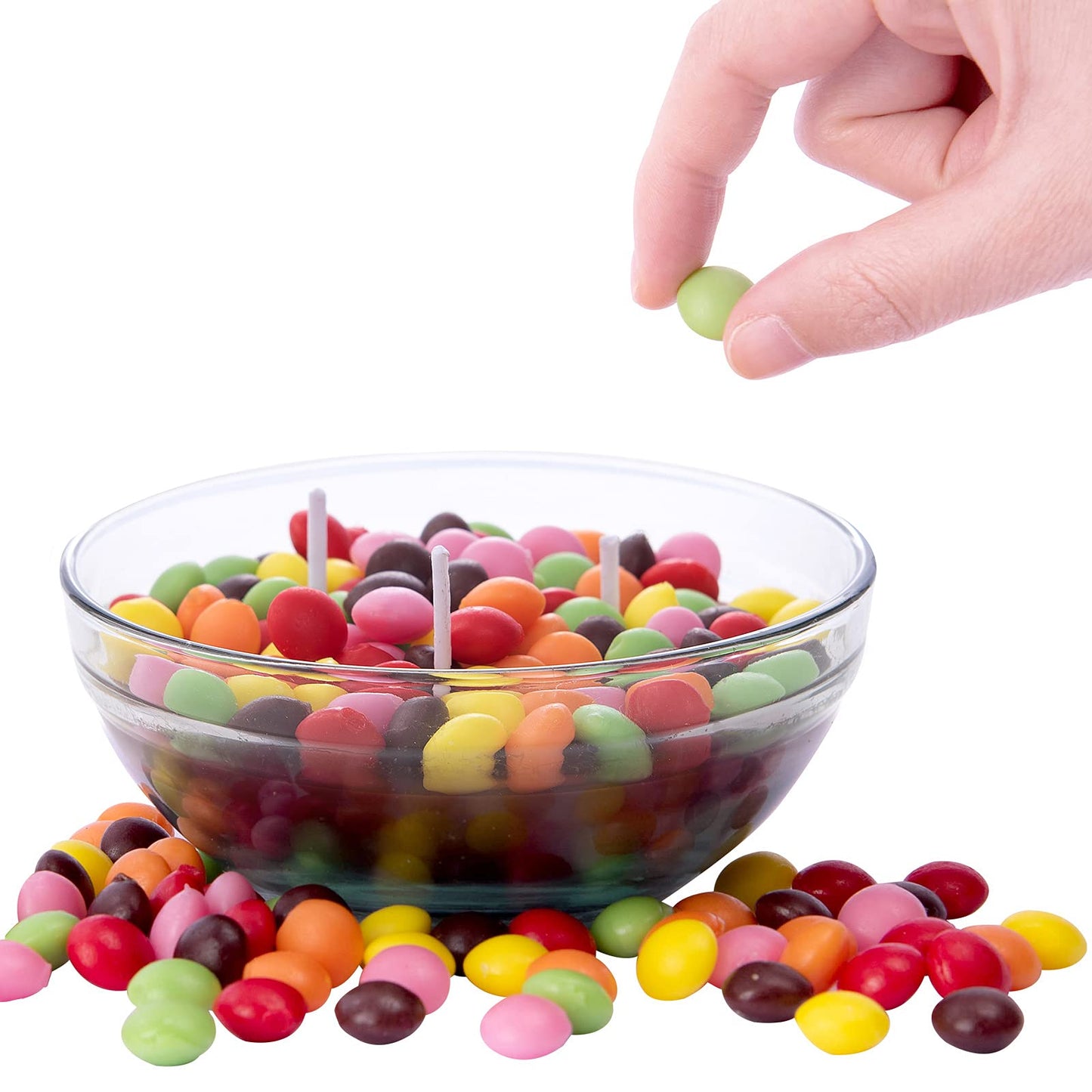 Colourful Rainbow Sugar Bowl Scented Soy Candle Funny Gift for Your Lovers Friends(Rainbow)