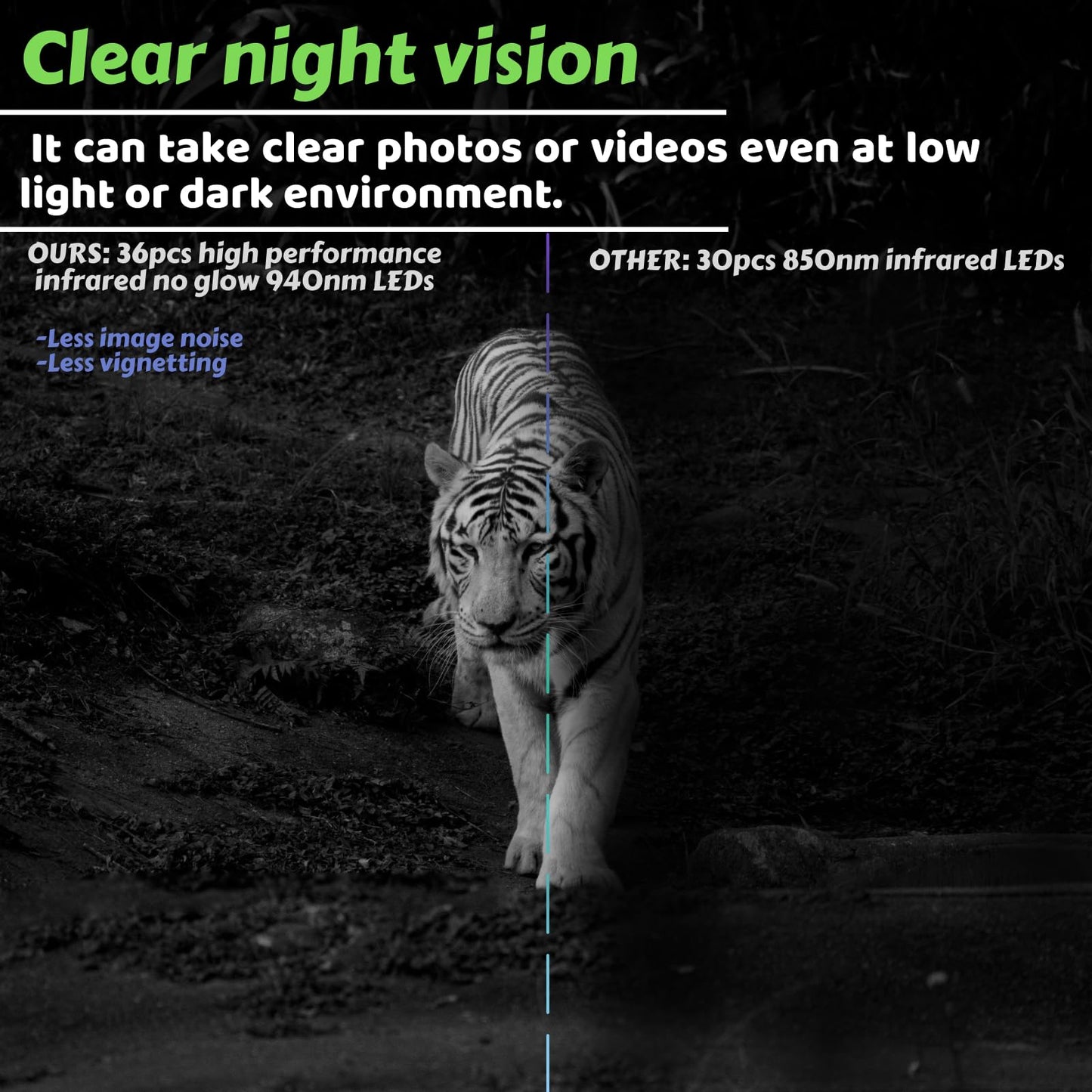 Agitato 4-Pack Wildlife Camera 64MP 1296P H.264 Video 0.1s Trigger Speed with 100ft Night Vision Motion Activated IP66 Waterproof for Outdoor Surveillance Hunting Research