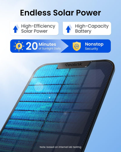 REOLINK 4K Solar Security Cameras Wireless Outdoor, 360° Pan Tilt, 8MP Color Night Vision, 2.4/5 GHz Wi-Fi 6, No Monthly Fee, Home Hub Compatible, Argus PT 4K+ 3W Solar Panel (Black)