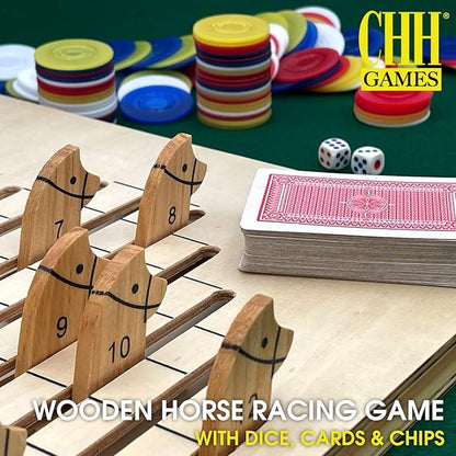 CHH The Racing Horse Game – Classic Family Board Game – Quality Construction and Fun for All Ages