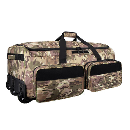 Rolling Duffle Bag with Wheels,120L Large Deployment Bag,Waterproof Military Duffle Bags for Tactical Military Deployment Camping