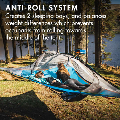 Tentsile Flite+ V3 Lightweight Camping Tent Hammock, Portable Treehouse for Backpackers, Backyards, Nature Lovers, Designed in The UK (Dark Green)
