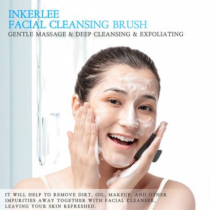 Face Scrubber, Gentle Pore Scrubber Silicone Face Exfoliating Scrubber, Face Wash Brush Manual Waterproof Cleansing Skin Care Face Scrub Wash Brushes for Men and Women