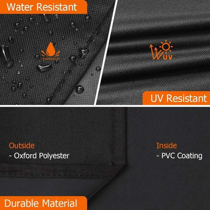 iCOVER Outdoor Waterproof Smoker Cover - Heavy-Duty Protection for 22"X22"X40" Grills | Black