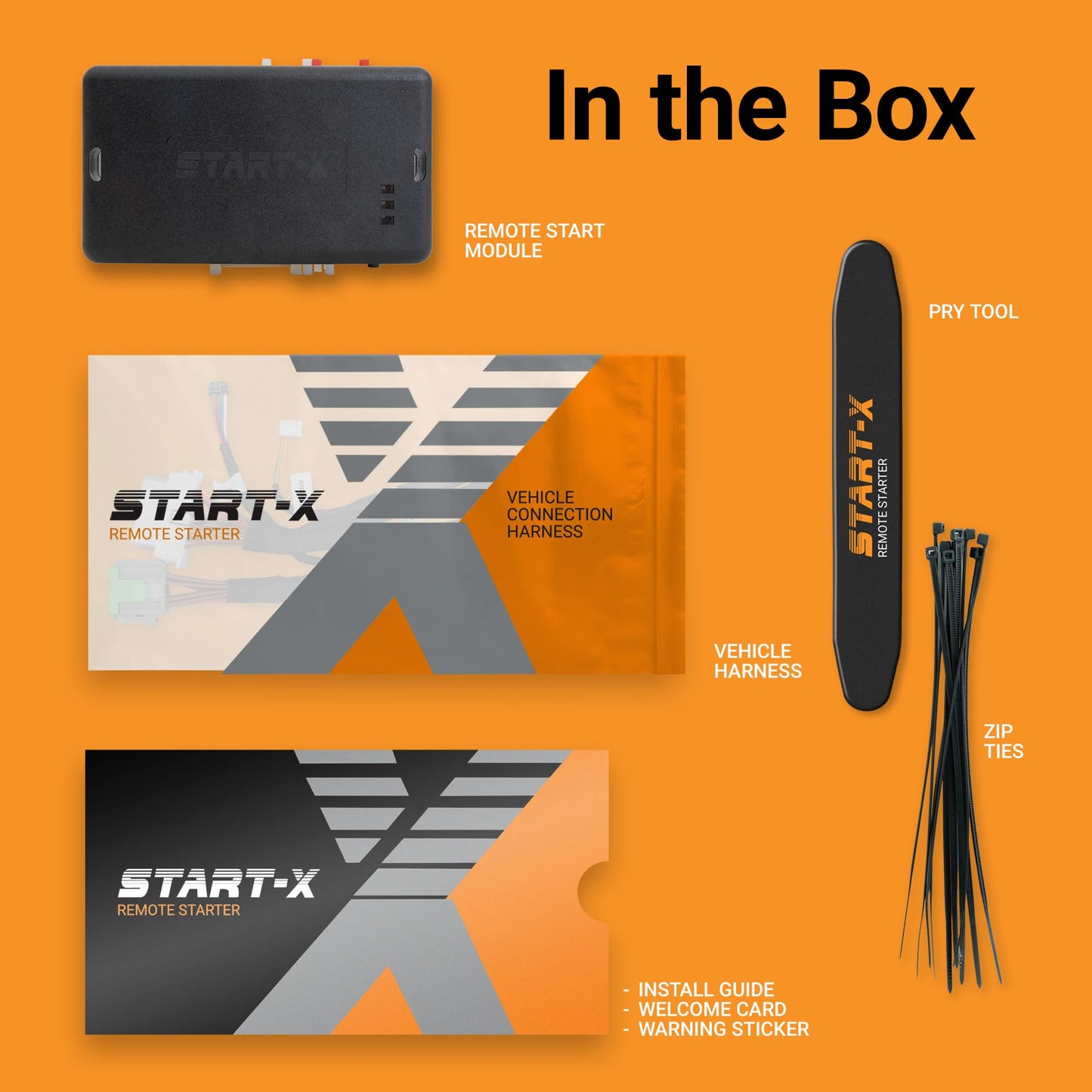 Start-X Remote Starter Kit for Select Ford F-150/F-250/F-350, Ranger, Transit, Transit Connect, Bronco Sport, Edge, Escape, Expedition & Explorer with Push-to-Start or Key Ignition | Plug & Play