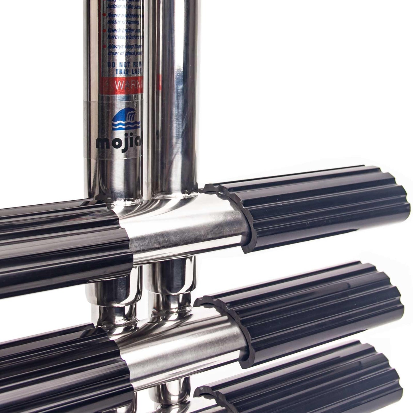 Mojiate 4-Step Stainless Steel Dive Ladder - Heavy Duty Telescoping Boat Ladder for Marine, Yacht, RV & Camper
