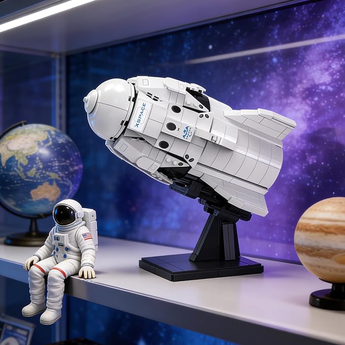 Dragon2 Space Rocket Ship Building Set Space Shuttle Model Kit Technic Spacecraft Collection for Adult &amp Aeronautics Enthusiast Ages 8+ Aerospace Engineering STEM Building Toys 850PCS