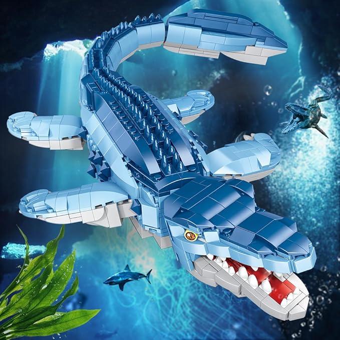 1158 Pcs Dinosaur Building Blocks Game STEM Dinosaur Toys for Kids STEM Dinosaur Toys for Children Aged 6 7 8 9 10 11 12 13 and 14Compatible with Lego