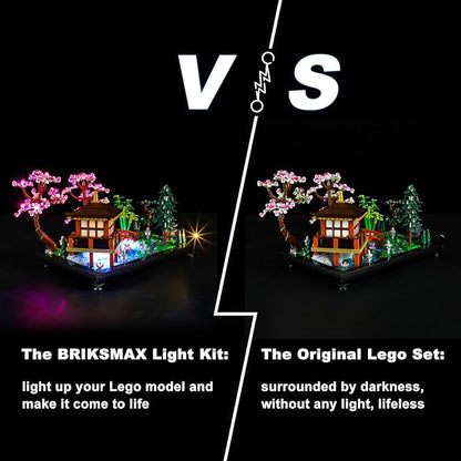 BRIKSMAX LED Lighting kit for Lego Tranquil Garden?Upgraded Version?- Compatible with Lego Icons 10315 Building Blocks Model- Not Include Lego Set