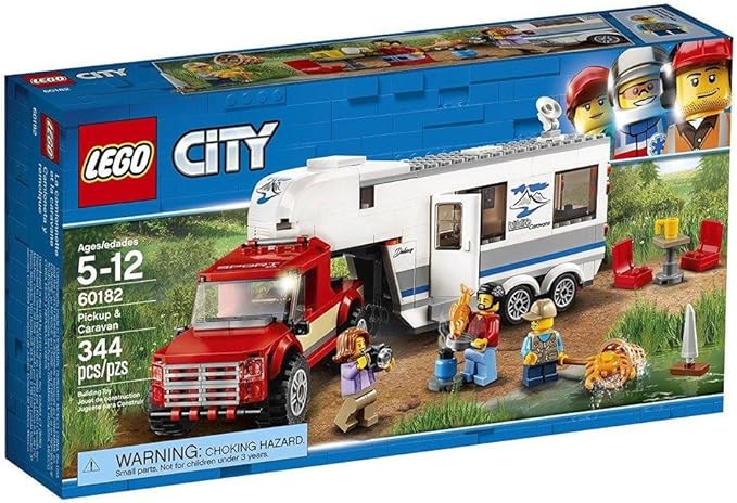 LEGO City Pickup &amp Caravan 60182 Building Kit (344 Pieces)