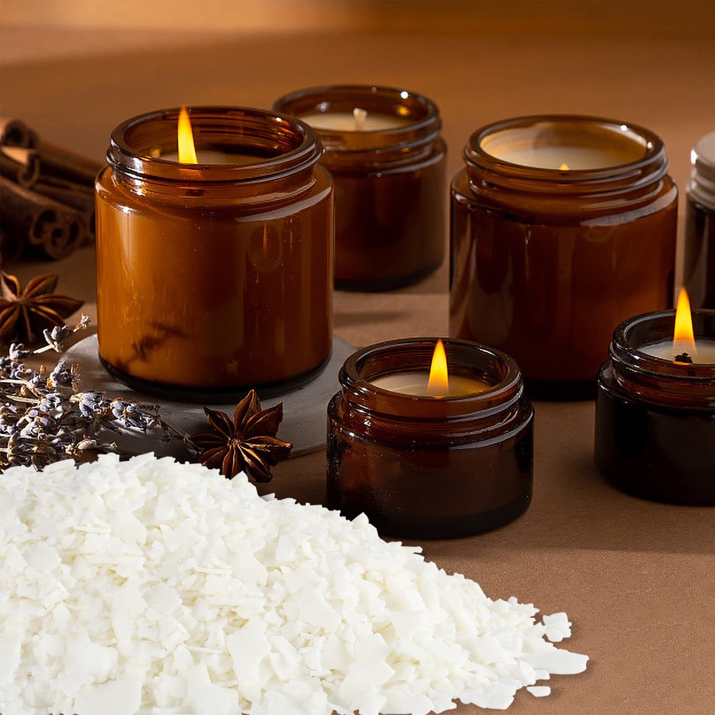 CLTNIKET 10 lb Soy Wax DIY Candle （Flakes & Soft）,Natural Soy Wax Candle