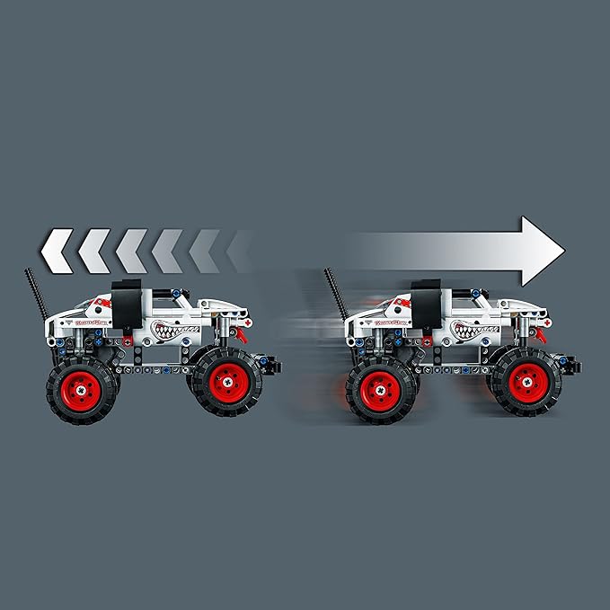 LEGO Technic Monster Jam Monster Mutt Dalmatian 2in1 Pull Back Racing Toys Birthday Gift Idea DIY Building Toy Monster Truck Toy for Kids Boys and Girls Ages 7 and Up 42150