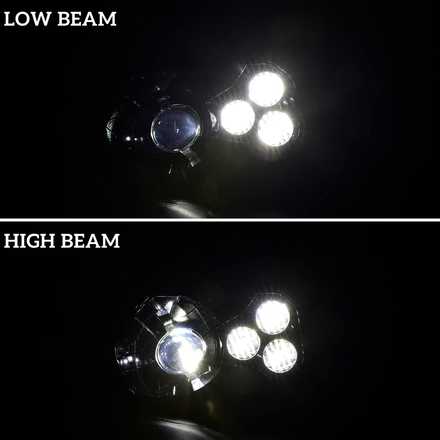 SAUTVS LED Headlights with Angel Eye for Sportsman, LED Head Lights Front Lamps with High Low Beam Lights for Polaris Sportsman 400 500 550 570 800 850 2009-2017 Accessories