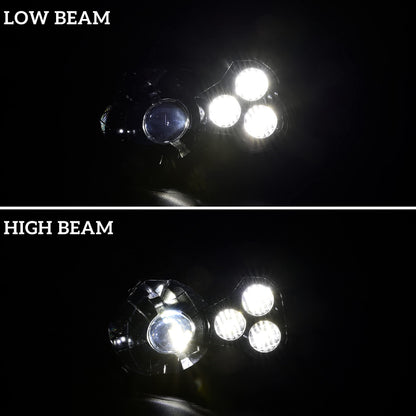 SAUTVS LED Headlights with Angel Eye for Sportsman, LED Head Lights Front Lamps with High Low Beam Lights for Polaris Sportsman 400 500 550 570 800 850 2009-2017 Accessories