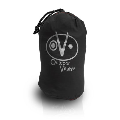 Outdoor Vitals Ultralight Hammock Under 1 lb with Suspension Included, Whoopie Sling Suspension, Tree Straps and Carry Bag (Charcoal, Double)