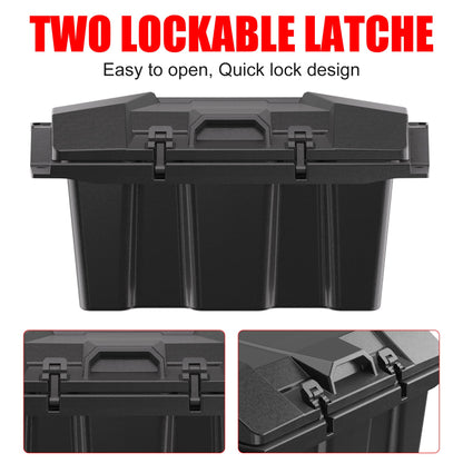XATVXUTV 73QT UTV Large Cargo Storage Box for Polaris RZR PRO XP/XP4, Water Resistant Dust Free Forward Bed Tool Box for Polaris RZR Turbo R/R4 RZR PRO S/S4 2020-2025 Accessories, Replace OEM #2883751
