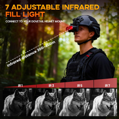 4K Night Vision Monocular for Adults – Infrared Digital Night Vision Device with Starlight Sensor, 7-Level IR Brightness, 8× Digital Zoom – for Hunting, Security, Wildlife & Outdoor Night Use