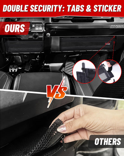 StarknightMT Defender Dash Storage Nets and UTV Center Console Armrest Box with Cup Holders Compatible with Can-Am Defender & Defender MAX HD5 HD7 HD8 HD9 HD10 (2017-2025)