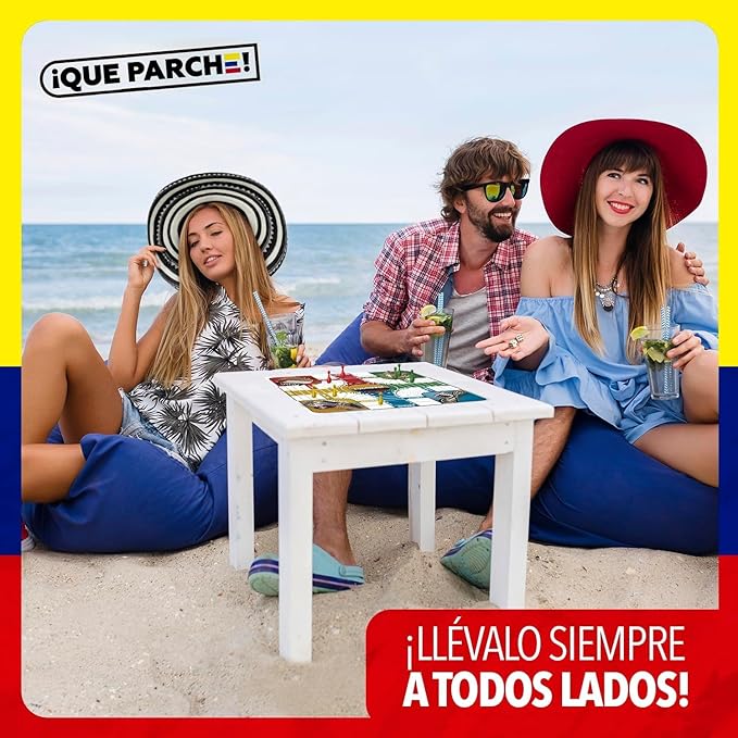 PARQUES Colombiano para 2 a 4 Jugadores Colombian Parques Board Game Parcheesi Board Game Juegos De Mesa para Adultos Productos Colombianos Colombia