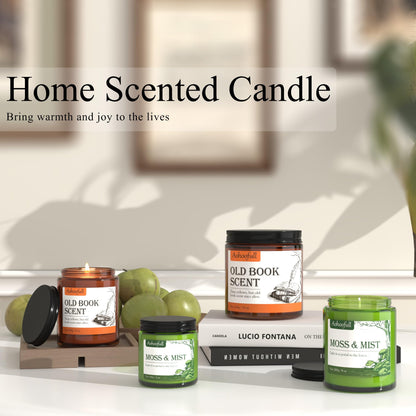 Aohoofull Scented Candles Gifts for Book Lovers, Soy Wax Candles,Fall Candle Inspired Gift Ideas for Readers,Women, Bookworm, Librarian, Men, Friend, 8 oz