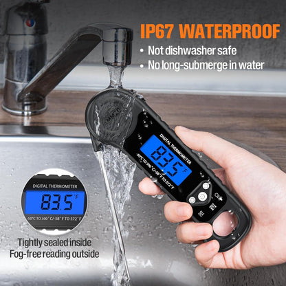 AMMZO Digital Meat Thermometer - Instant Read Cooking & Grilling Tool | Essential Kitchen Gadget