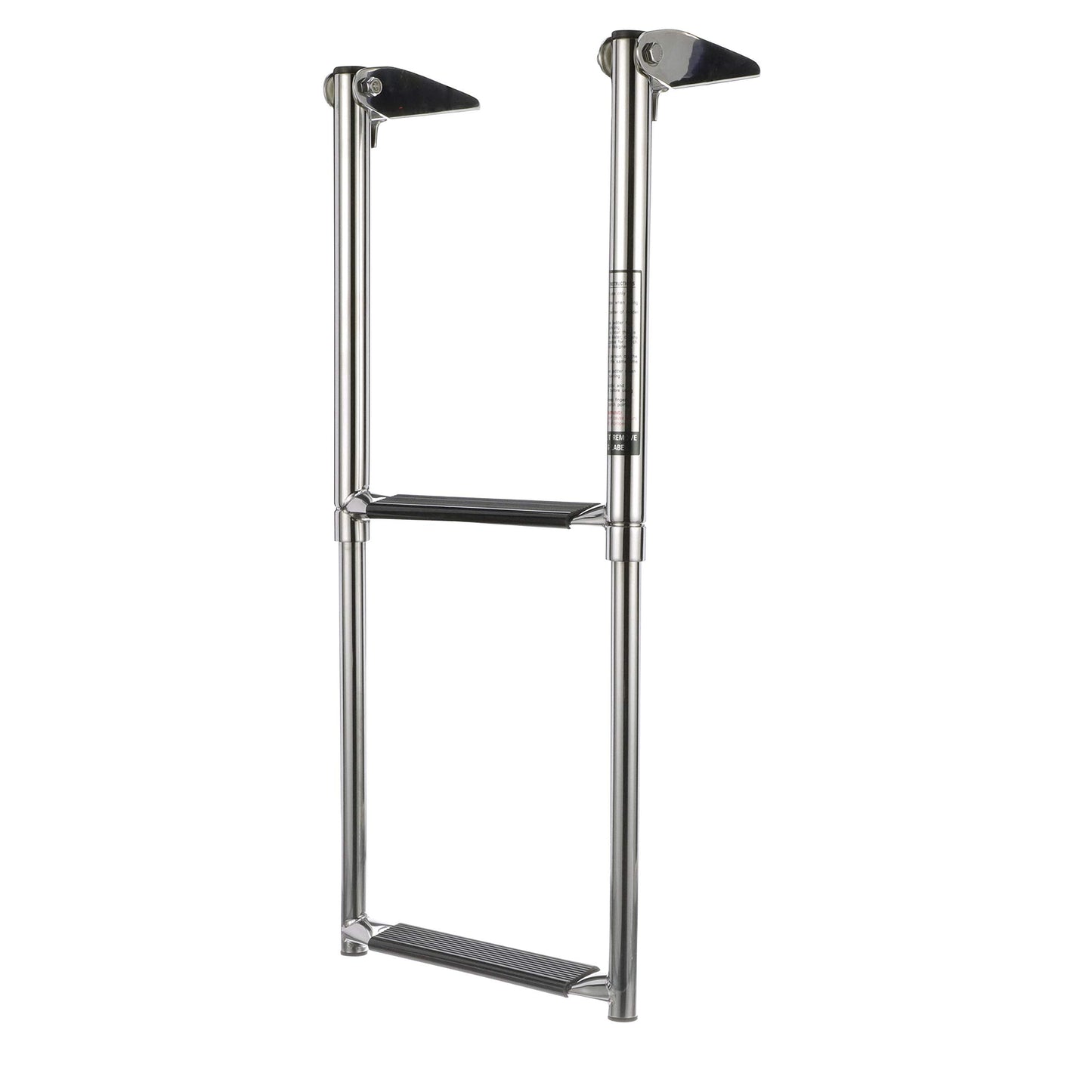 Seachoice Top Mount Telescoping Ladder for Universal Swim Platform, Stainless Steel Tubing, 2 Step, Ladder Only