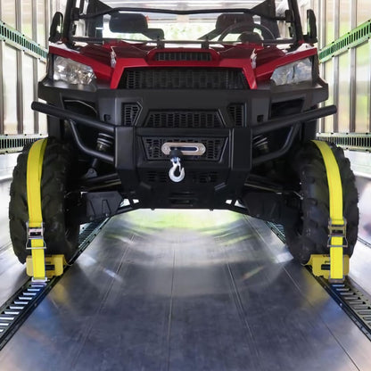 Trekassy 8ft E Track Rail Tie-Down Kit, 8' Etrack Rails(4Pack, 48 Slots/Rail) & 10 E Track Accessories for Trailer Tie Down System, Trucks, Vans, Garages