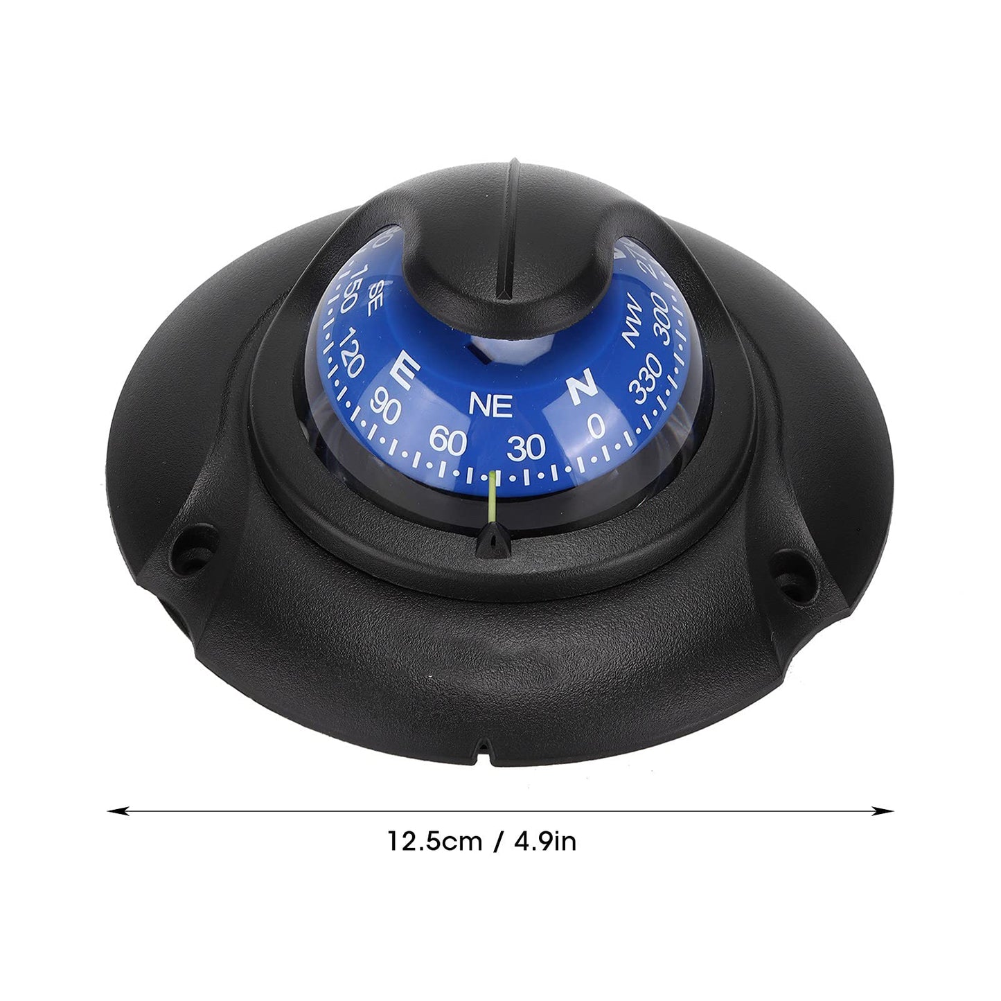 Wene Boat Compass Dash Mount Flush, Boating Compass Dashboard Suction with LED Light, Navigation Marine Compass Boats Surface Mount Electronic LED Light Marine Digital Compass for Car Boat Truck