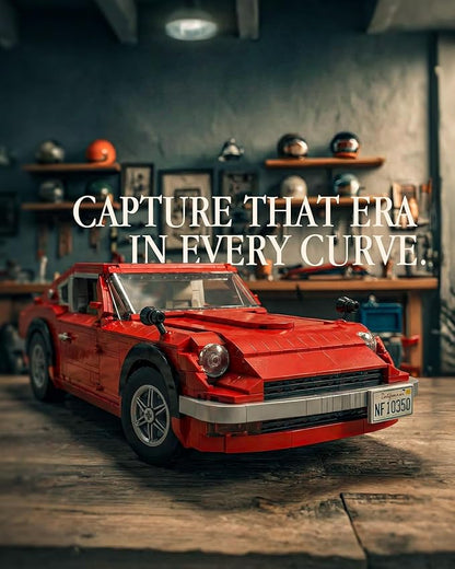 Nifeliz Z240 Sports Car Building Model Set 1:14 Scale Classic Vehicle Model Set for Adults and Car Lovers Collectible Gift for Home or Office Décor (1694 PCS NF10350)