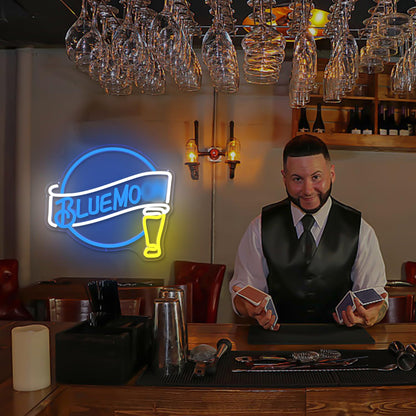 Beer Neon Sign Dimmable Western Rodeo Neon Light Signs for Wall Decor Cowboy Neon Sign for Man Cave Home Bar Beer Club Pub Bistro